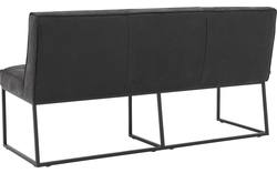 Goossens excellent eetbank tom zwart leer - 8190654-03