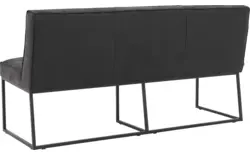 Goossens excellent eetbank tom zwart leer - 8190654-02
