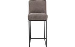Goossens excellent barkruk tom grijs leer - 8190659-02