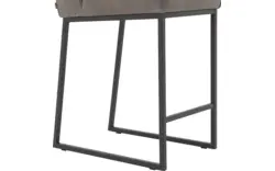 Goossens excellent barkruk tom grijs leer - 8190659-02