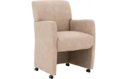 Goossens eetkamerstoel alex beige microvezel - 8190695-02