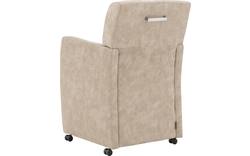 Goossens eetkamerstoel alex beige microvezel - 8190695-03