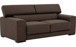 Goossens zitbank nora bruin stof - 8190705-211-02