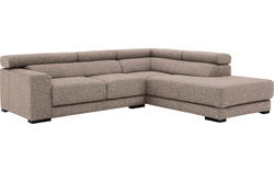Goossens hoeksalon nora beige stof - 8190707-209-01