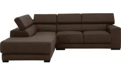 Goossens hoeksalon nora bruin stof - 8190707-211-01-gespiegeld
