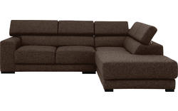 Goossens hoeksalon nora bruin stof - 8190707-211-01