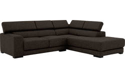 Goossens hoeksalon nora bruin stof - 8190707-213-01
