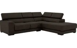 Goossens hoeksalon nora bruin stof - 8190707-213-01