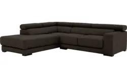 Goossens hoeksalon nora bruin stof - 8190707-213-01-gespiegeld