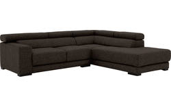 Goossens hoeksalon nora bruin stof - 8190707-213-01
