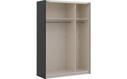Goossens kledingkast easy storage sdk zwart hoogwaardig meubelplaat - 8190729-07