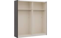 Goossens kledingkast easy storage sdk zwart hoogwaardig meubelplaat - 8190750-07
