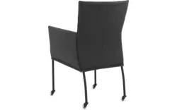 Goossens eetkamerstoel funk zwart leer - 8191000-02