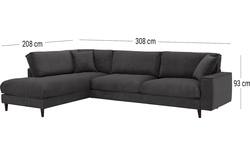 Goossens hoeksalon jonas grijs stof - 8191185-1456-01-gespiegeld