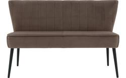 Goossens eetbank rob bruin stof - 8191700-02