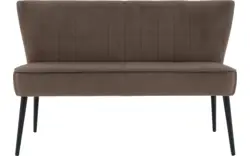 Goossens eetbank rob bruin stof - 8191700-02