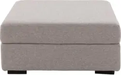 Goossens voetenbank lucca grijs stof - 8192538-01