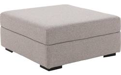 Goossens voetenbank lucca grijs stof - 8192538-02