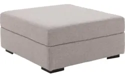 Goossens voetenbank lucca grijs stof - 8192538-01