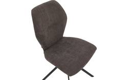 Goossens eetkamerstoel hera bruin stof - 8193204-01