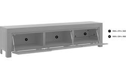 Goossens tv meubel clear blank eiken - 8194068-goossens-clear-tv-meubel-eiken-donker-bruin-50