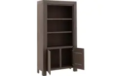 Goossens boekenkast clear donker bruin eiken - 8194069-01
