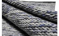 Goossens eco tapijt rif blauw wol - 8194362-01