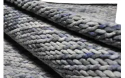 Goossens eco tapijt rif blauw wol - 8194362-01