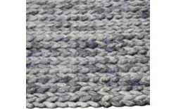 Goossens eco tapijt rif blauw wol - 8194362-01
