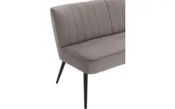 Goossens eetbank rob grijs stof - 8195349-02