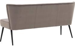 Goossens eetbank rob grijs stof - 8195350-02