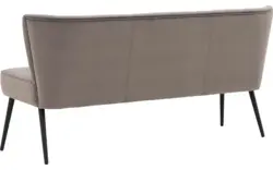 Goossens eetbank rob grijs stof - 8195350-02