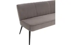 Goossens eetbank rob grijs stof - 8195350-02