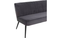 Goossens eetbank rob grijs stof - 8195352-02