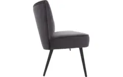 Goossens eetbank rob grijs stof - 8195352-02