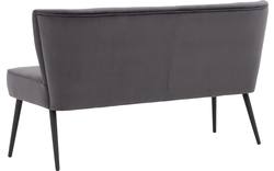 Goossens eetbank rob grijs stof - 8195352-02