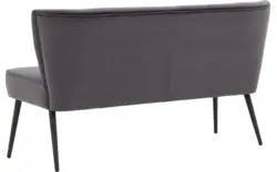 Goossens eetbank rob grijs stof - 8195352-02