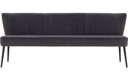 Goossens eetbank rob grijs stof - 8195353-02