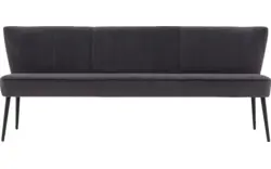 Goossens eetbank rob grijs stof - 8195353-02