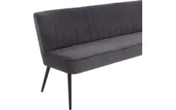 Goossens eetbank rob grijs stof - 8195353-02