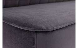 Goossens eetbank rob grijs stof - 8195353-02