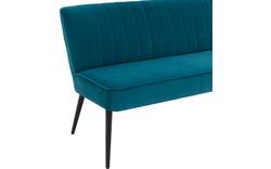 Goossens eetbank rob blauw stof - 8195354-02