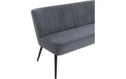 Goossens eetbank rob blauw stof - 8195355-02