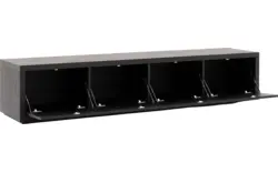 Goossens tv meubel barcelona zwart eiken - 8195387-01