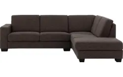 Goossens hoeksalon n joy divana bruin stof - 8195431-01