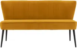 Goossens eetbank rob geel stof - 8195921-02