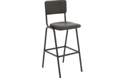 Goossens barkruk chaplin groen leer - 8195998-02