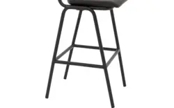 Goossens barkruk chaplin grijs leer - 8195999-02