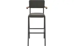 Goossens barkruk chaplin groen leer - 8196001-02