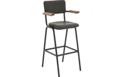 Goossens barkruk chaplin groen leer - 8196001-02